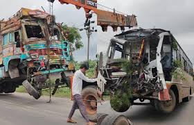 Bus-truck accident